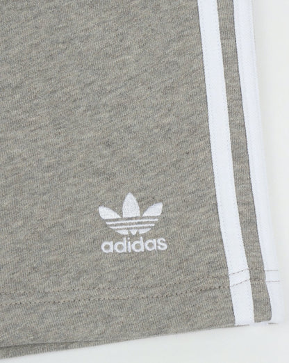 Adidas Originals 3 Stripes Zip Pocket Shorts Grey Heather