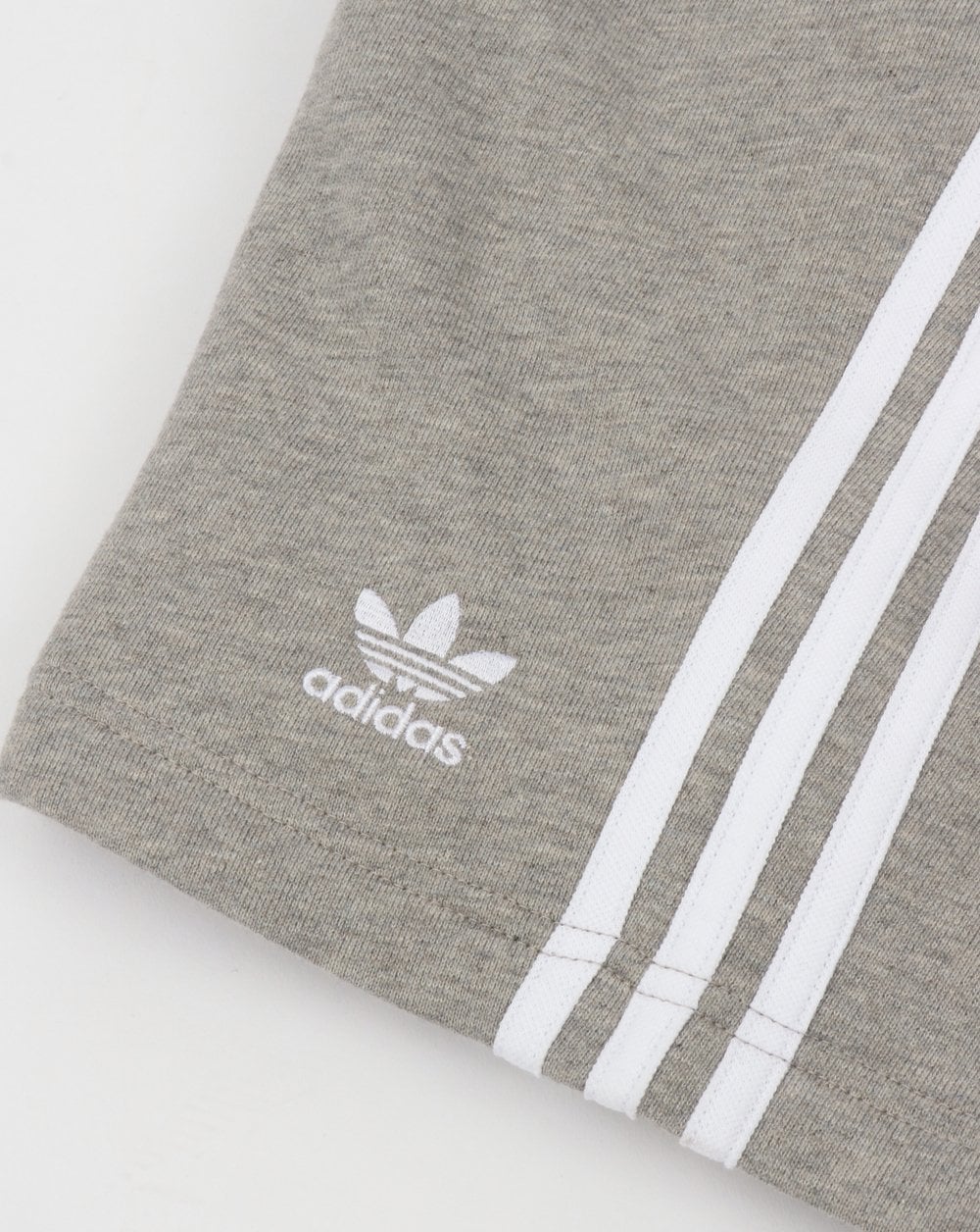Adidas Originals 3 Stripes Zip Pocket Shorts Grey Heather