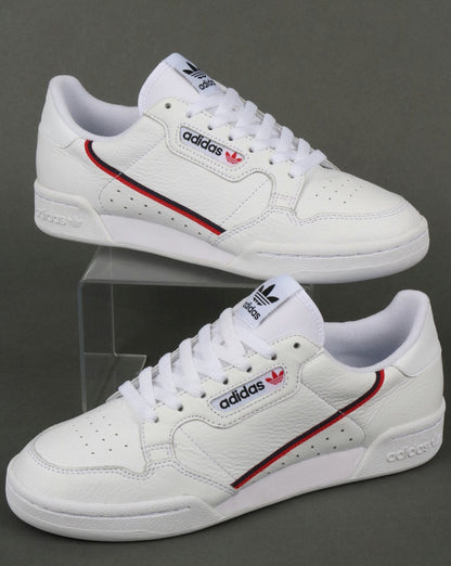 Adidas Continental 80 Trainers White/Red/Navy