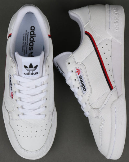 Adidas Continental 80 Trainers White/Red/Navy