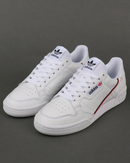 Adidas Continental 80 Trainers White/Red/Navy