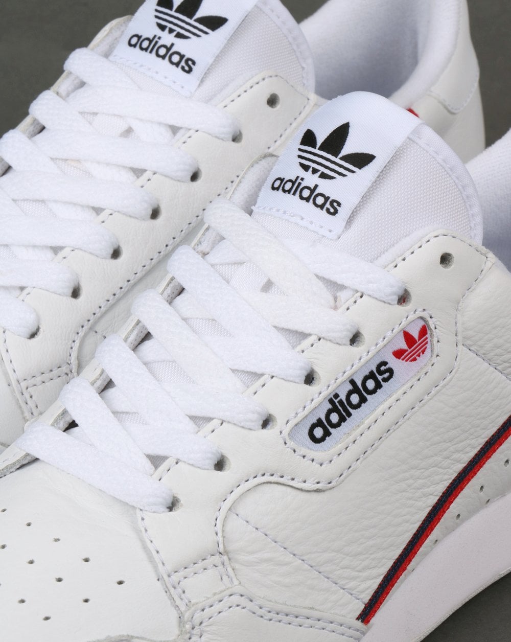 Adidas Continental 80 Trainers White/Red/Navy