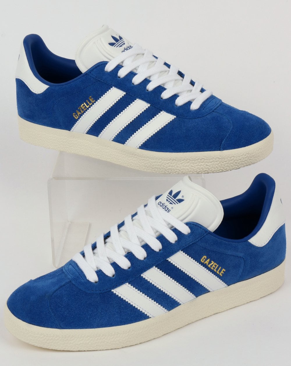 Adidas Gazelle Trainers Royal/White Vintage