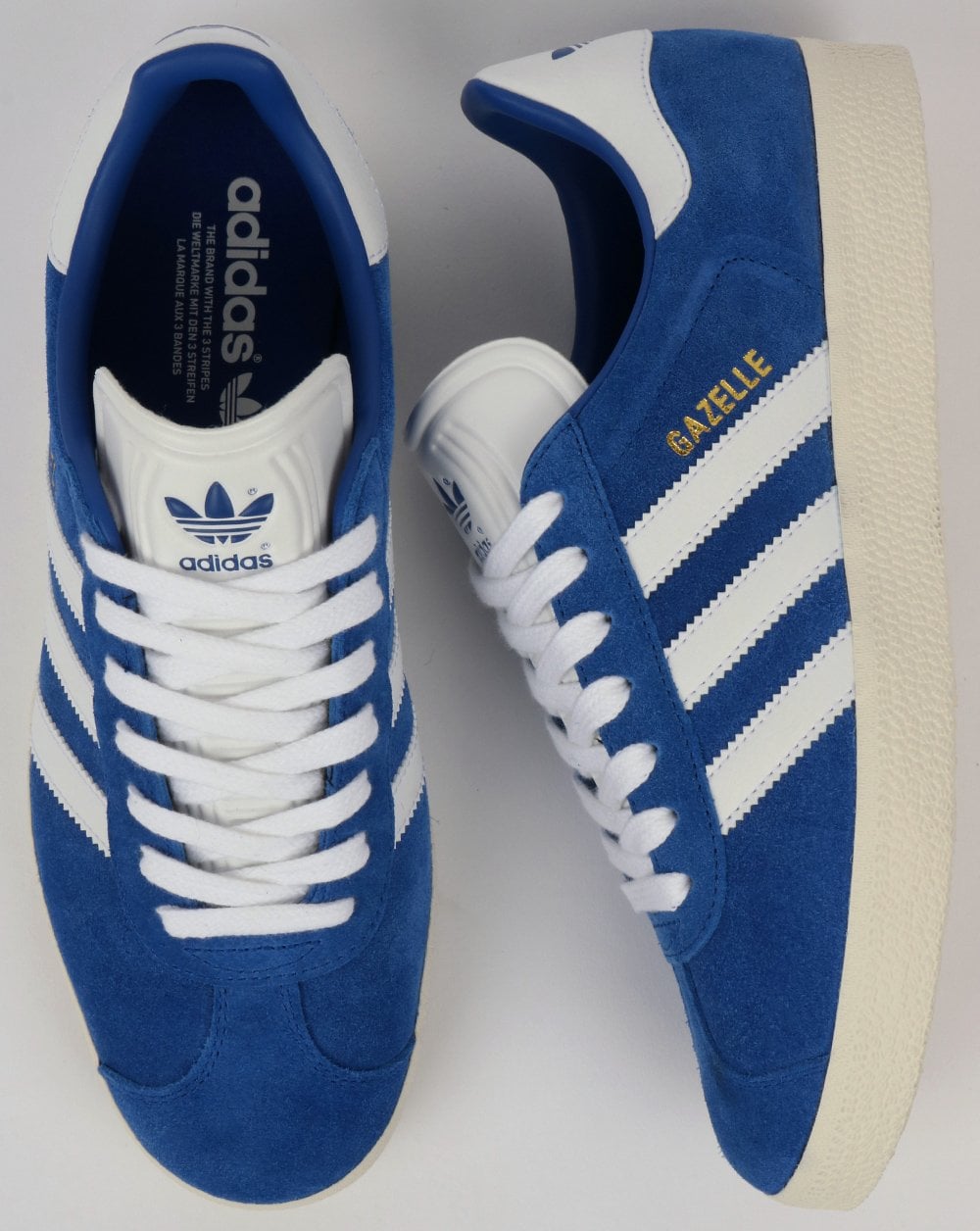 Adidas Gazelle Trainers Royal/White Vintage