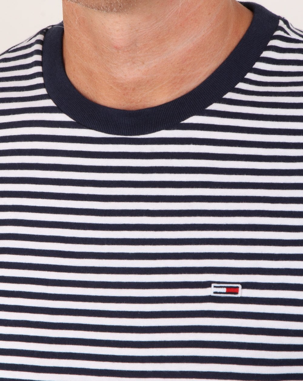 Tommy Hilfiger Stripe Tee Navy Blue
