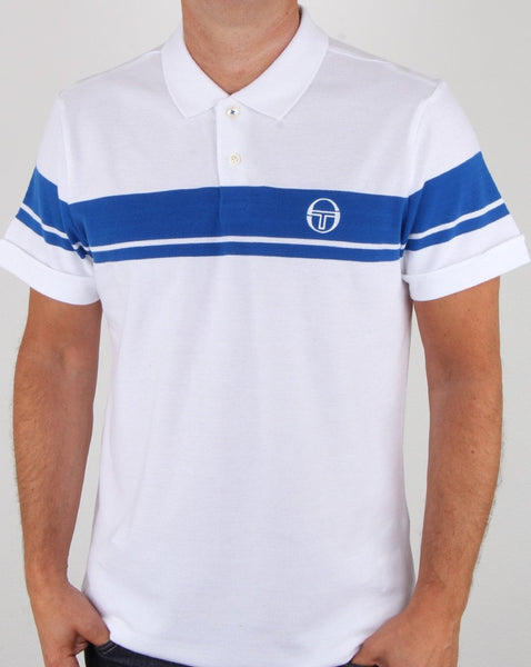 Sergio Tacchini Young Line Polo Shirt White/Royal