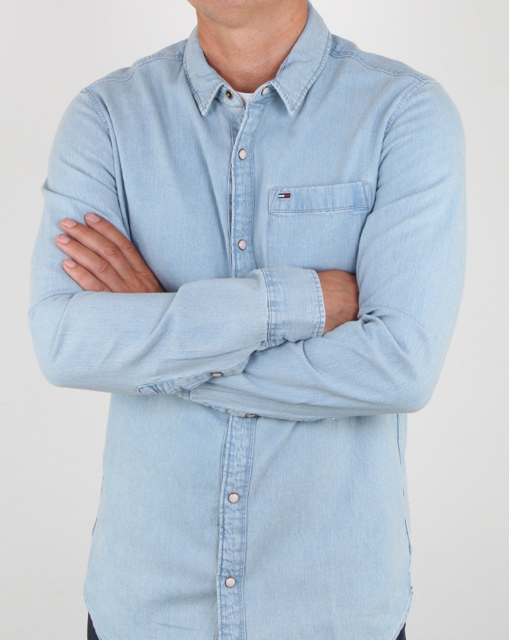 Tommy Hilfiger Classic Denim Shirt Blue