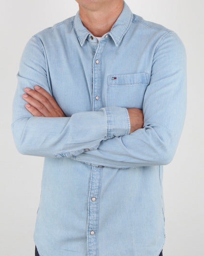 Tommy Hilfiger Classic Denim Shirt Blue