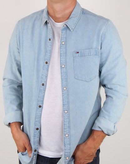 Tommy Hilfiger Classic Denim Shirt Blue