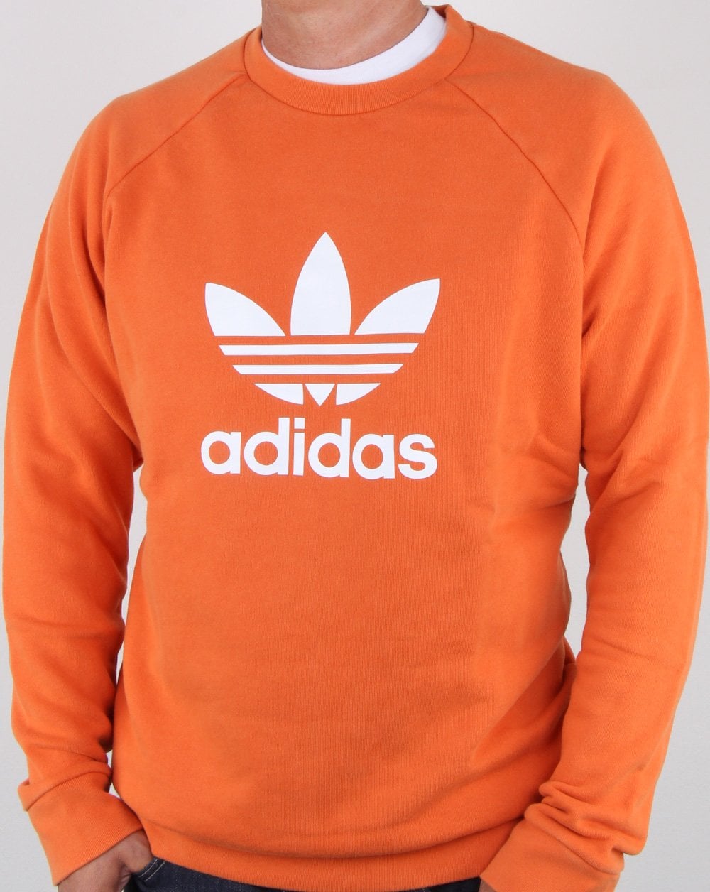 Adidas Originals Trefoil Crew Sweat Craft Orange