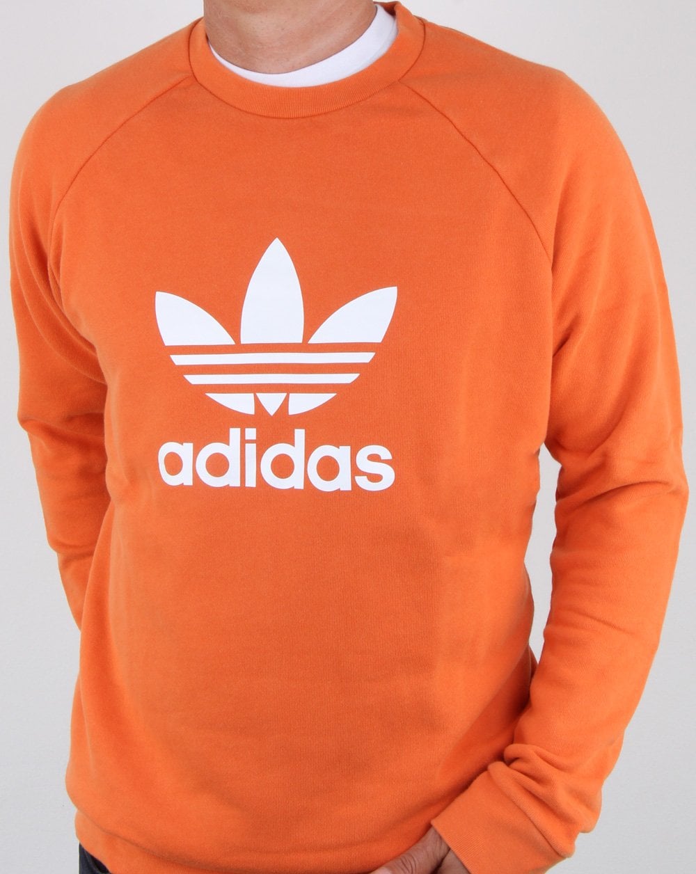 Adidas Originals Trefoil Crew Sweat Craft Orange
