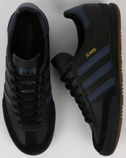 Adidas Jeans Leather Trainers Black leather