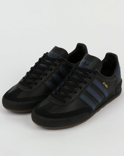 Adidas Jeans Leather Trainers Black leather