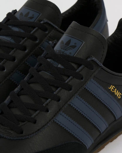 Adidas Jeans Leather Trainers Black leather