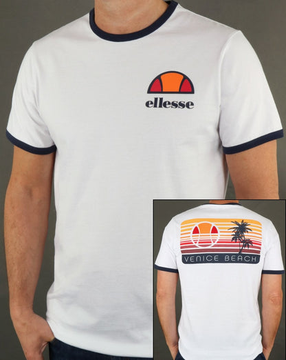 Ellesse Venice Back Print T Shirt White