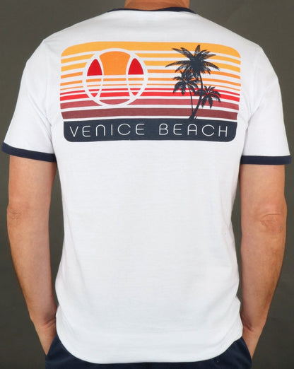 Ellesse Venice Back Print T Shirt White