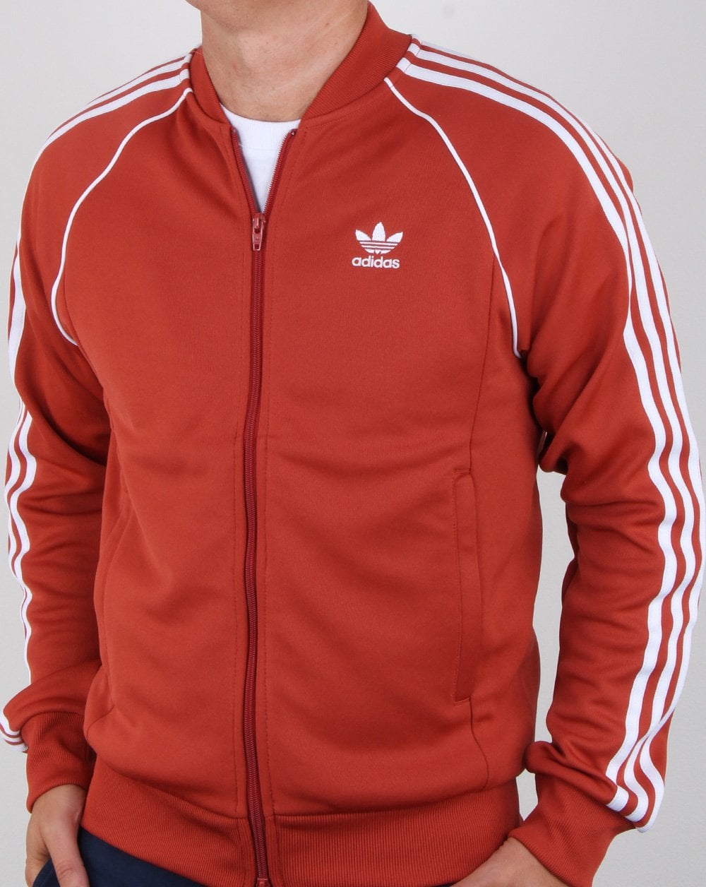 Adidas Originals Superstar Track Top Rust Orange