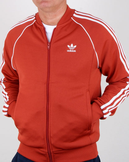 Adidas Originals Superstar Track Top Rust Orange
