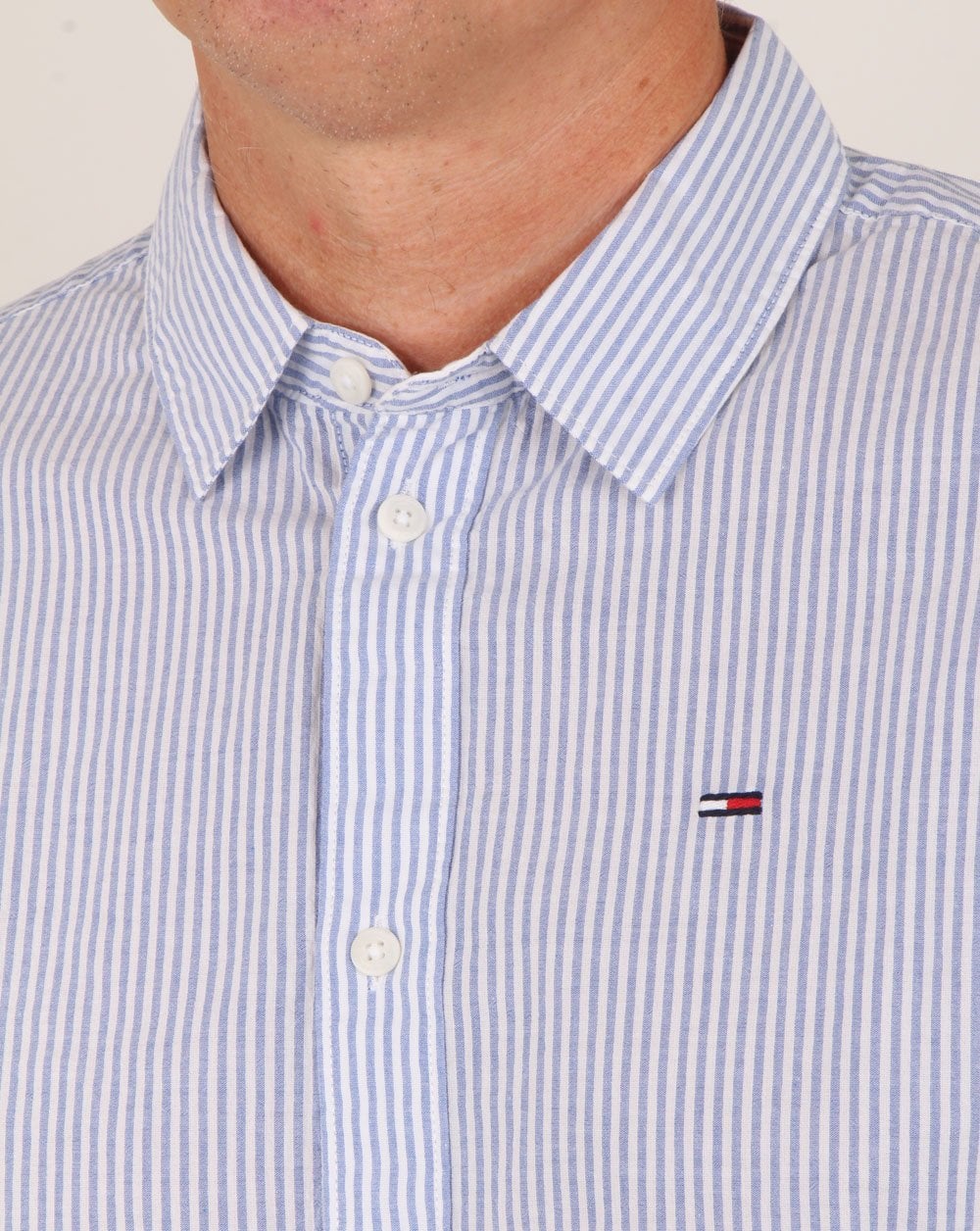 Tommy Hilfiger Essential Stripe Shirt Classic White/Blue