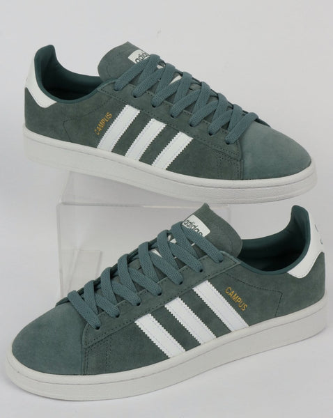 Adidas Campus Trainers Raw Green/White
