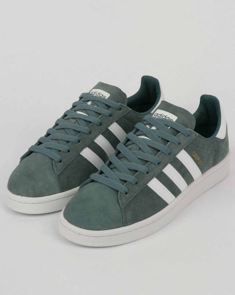 Adidas Campus Trainers Raw Green/White