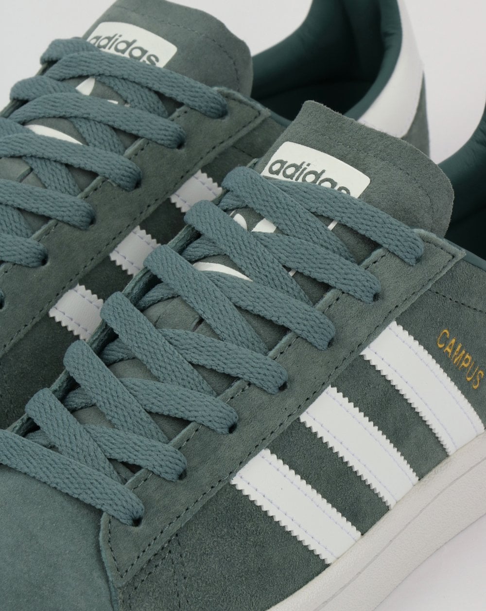 Adidas Campus Trainers Raw Green/White