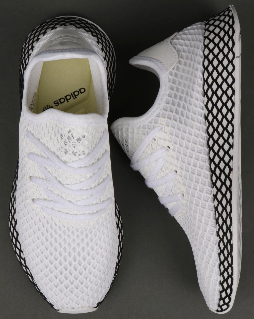 Adidas Deerupt Runner Trainers White/White/Black