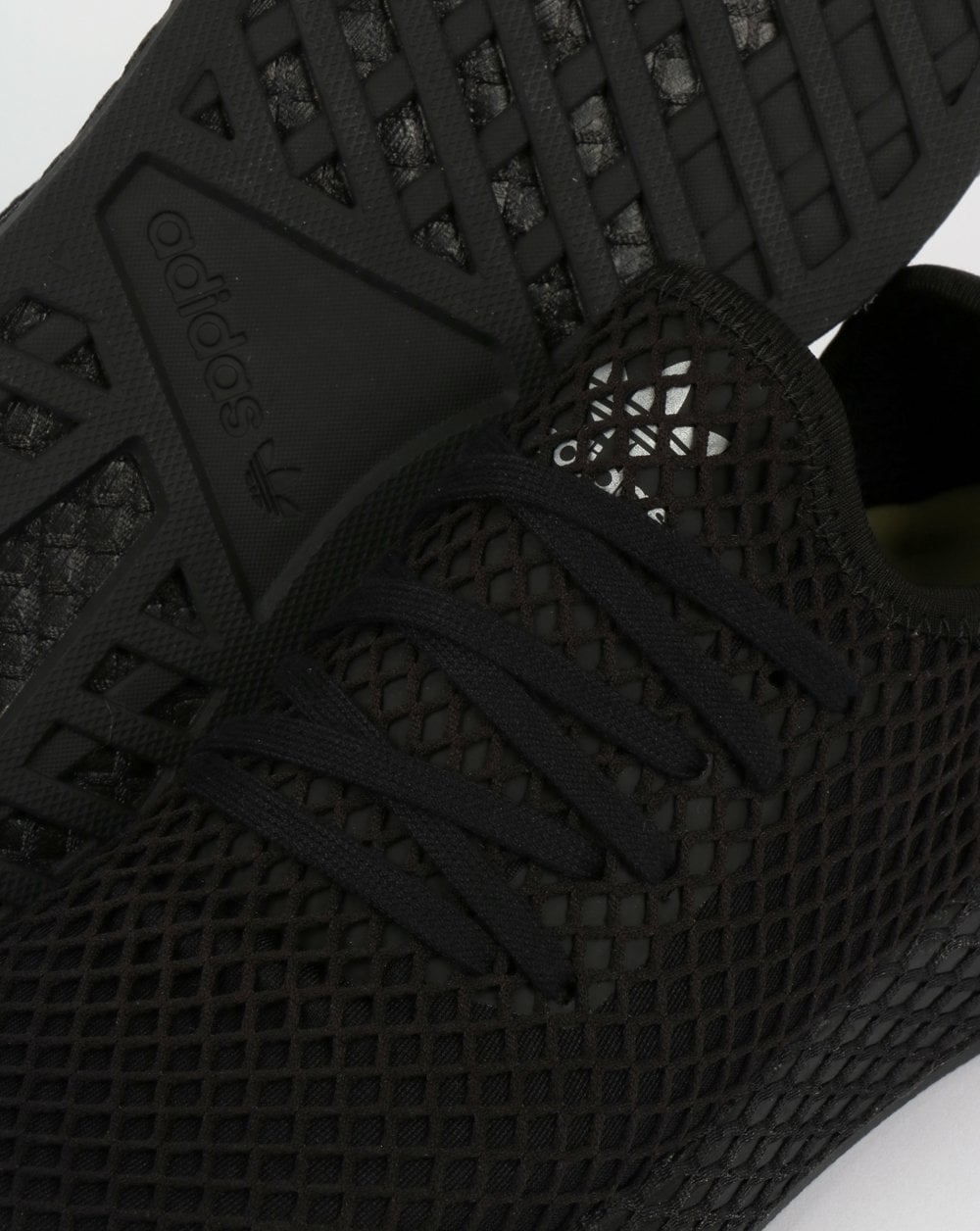 Adidas Deerupt Runner Trainers Black/Black/White