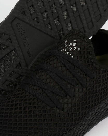 Adidas Deerupt Runner Trainers Black/Black/White