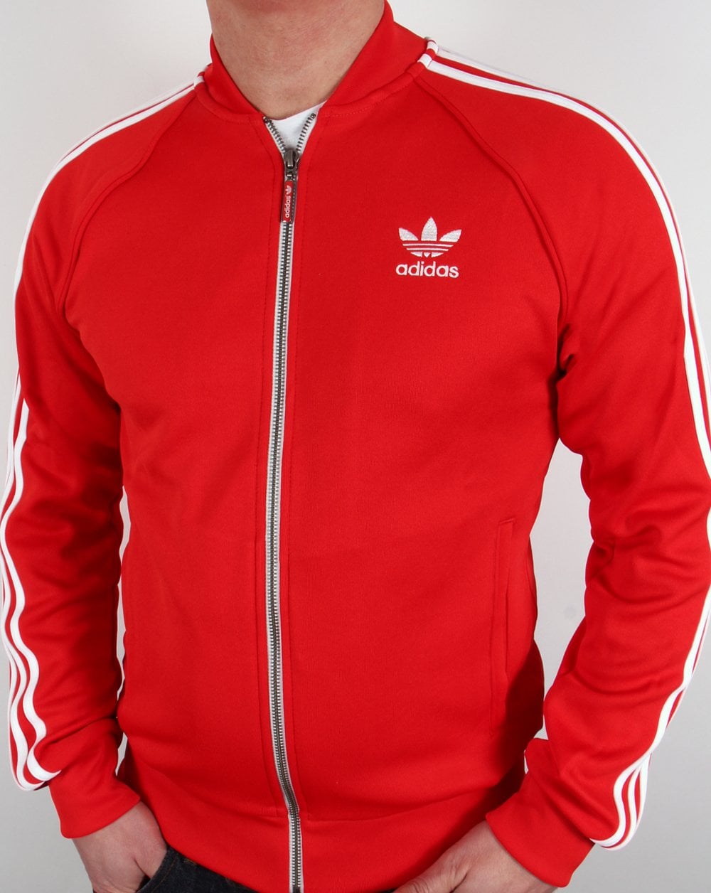 Adidas Originals Superstar Track Top Red/White