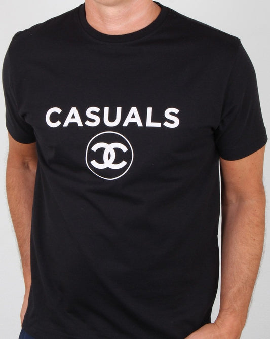 80s Casual Classics Fashion Casual T Shirt Black