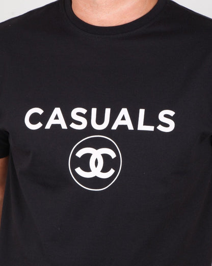 80s Casual Classics Fashion Casual T Shirt Black