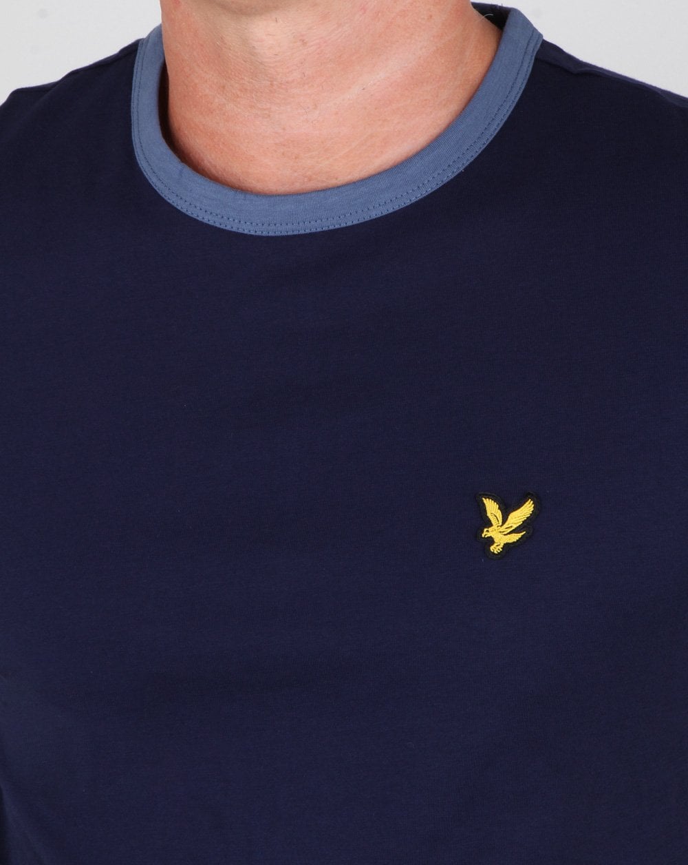 Lyle And Scott Ringer T Shirt Navy/blue