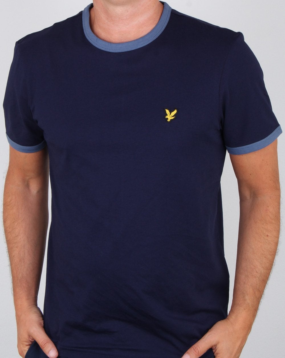 Lyle And Scott Ringer T Shirt Navy/blue