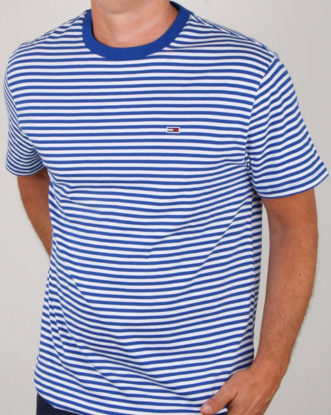 Tommy Hilfiger Stripe Tee Royal Blue