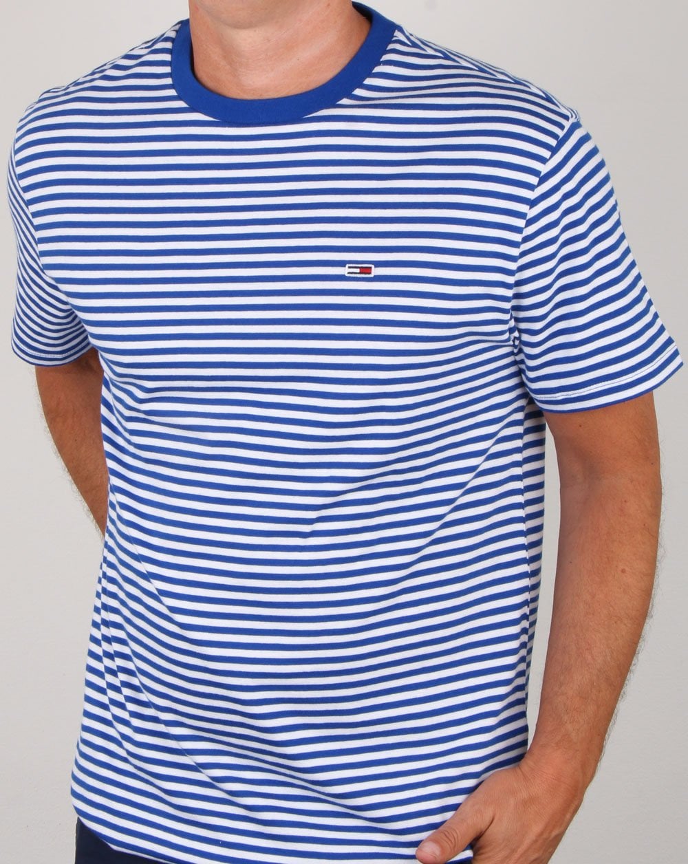 Tommy Hilfiger Stripe Tee Royal Blue