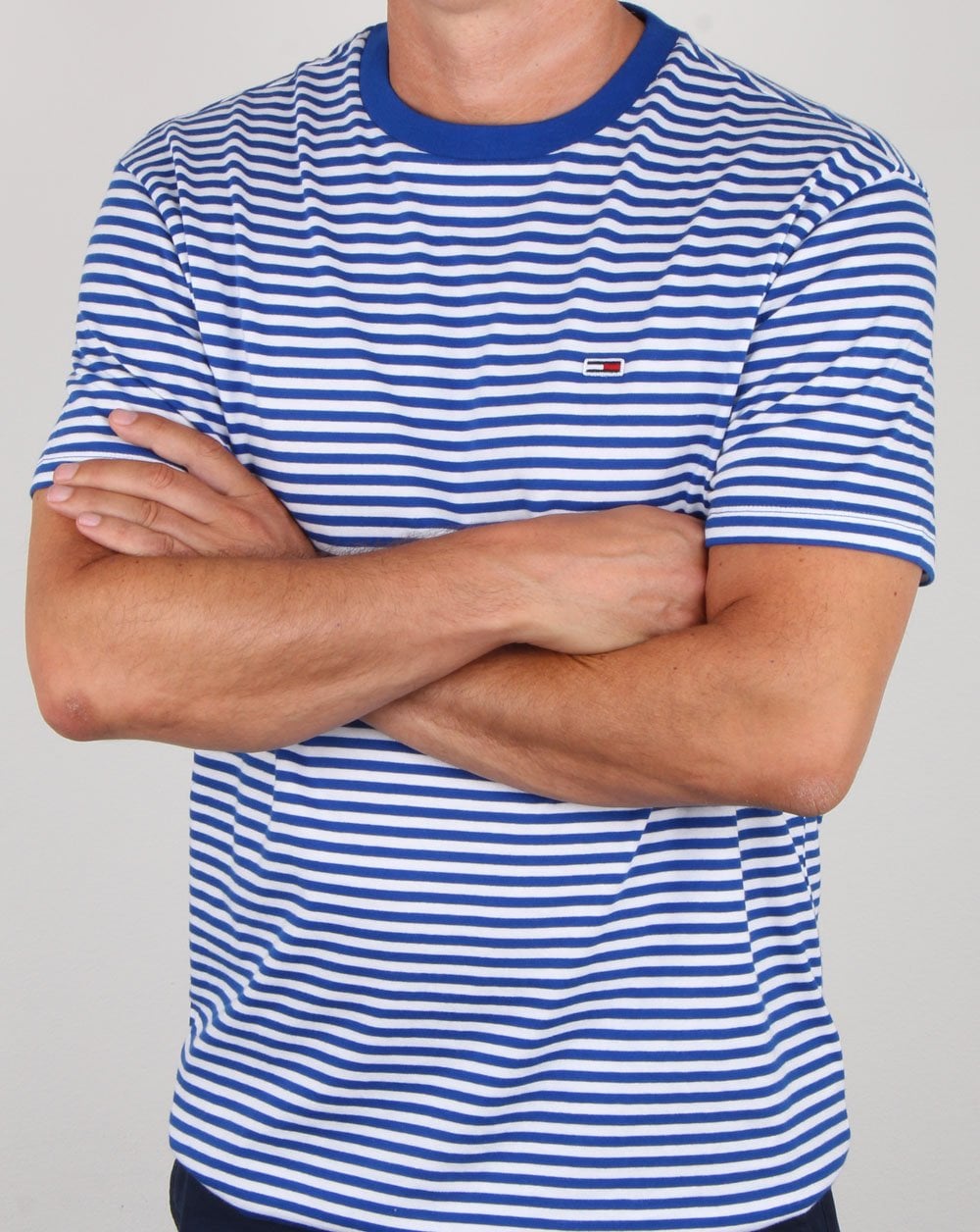 Tommy Hilfiger Stripe Tee Royal Blue