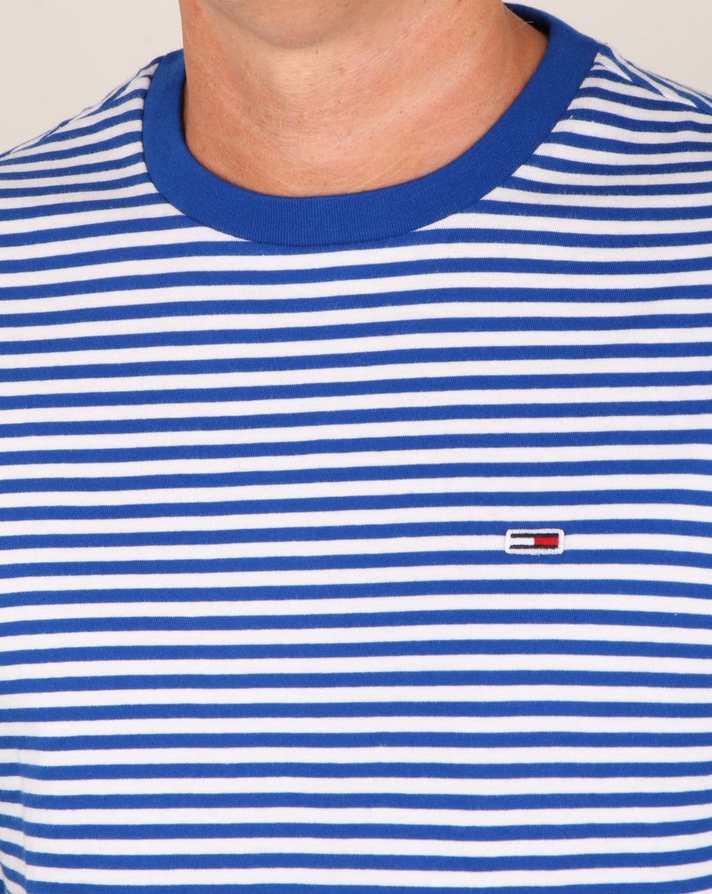 Tommy Hilfiger Stripe Tee Royal Blue