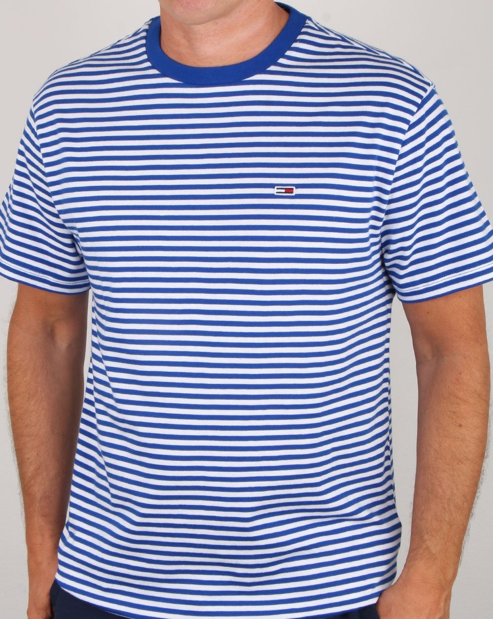 Tommy Hilfiger Stripe Tee Royal Blue