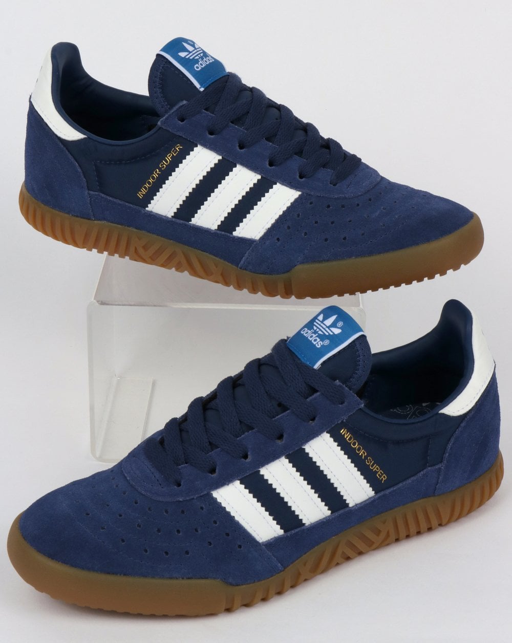 Adidas Indoor Super Trainers Navy Indigo/White/Gum