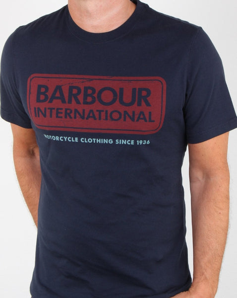 Barbour Logo T-shirt Navy