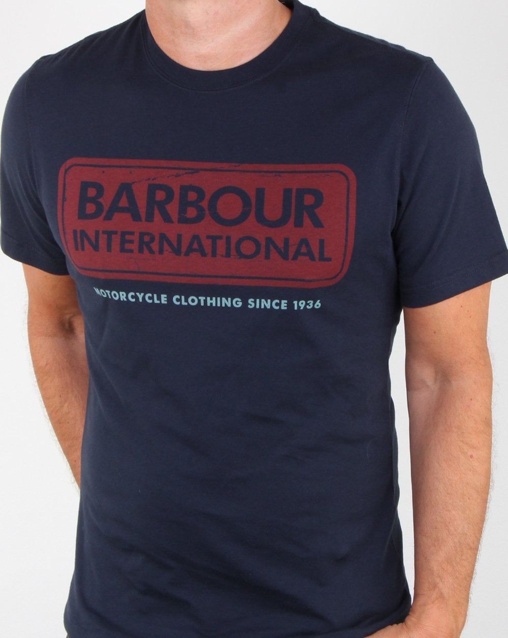 Barbour Logo T-shirt Navy