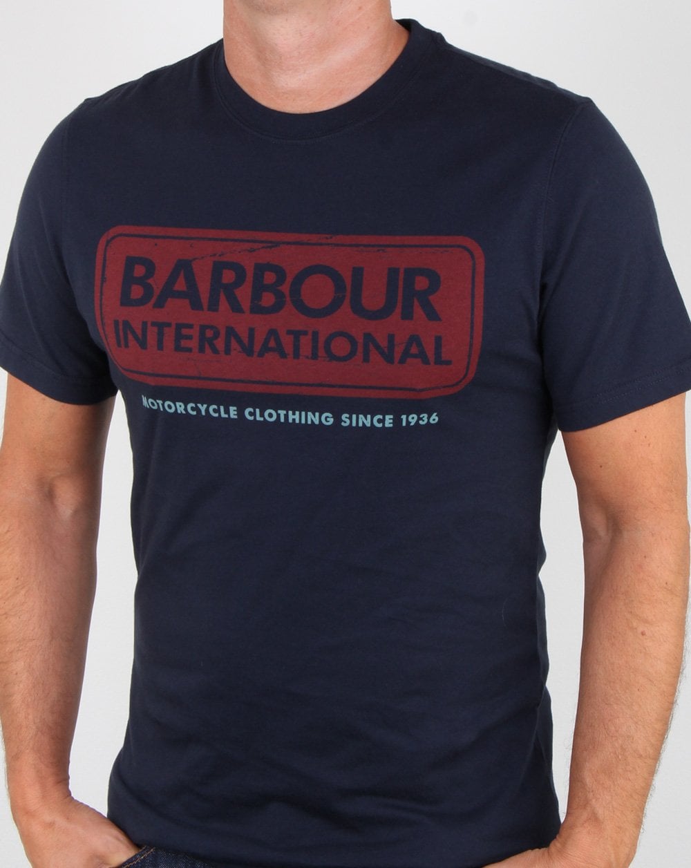 Barbour Logo T-shirt Navy