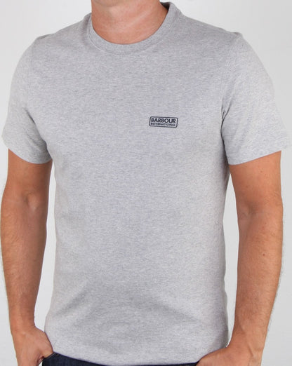 Barbour International Small Logo T-shirt Grey Marl