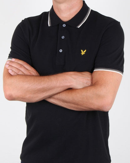 Lyle And Scott Tipped Polo Shirt True Black