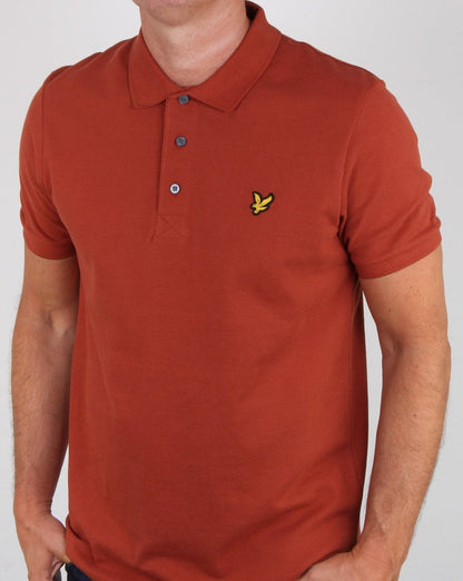 Lyle And Scott Polo Shirt Brown Spice