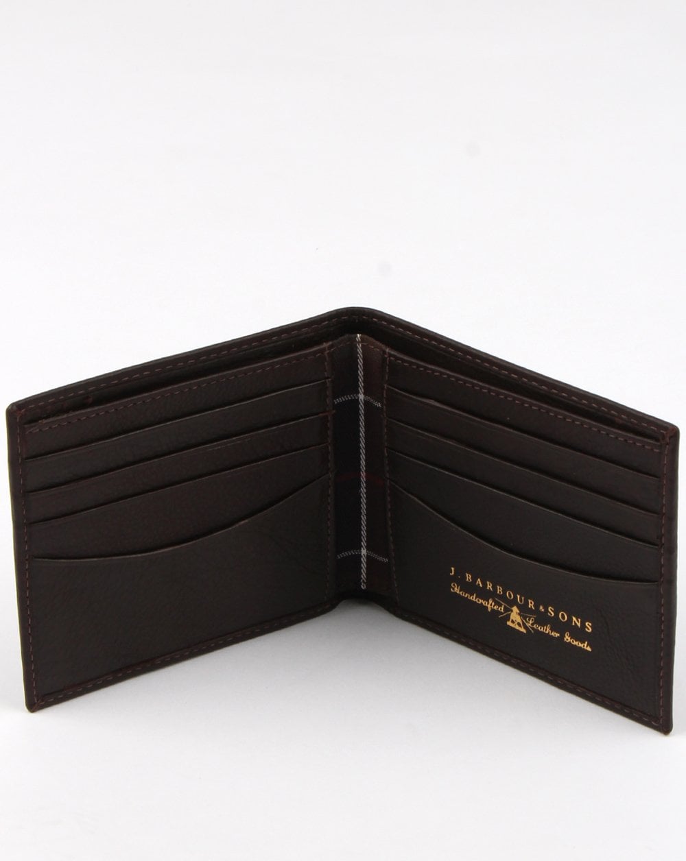 Barbour Leather Wallet Dark Brown