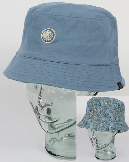 Pretty Green Reversible Paisley Print Bucket Hat Blue