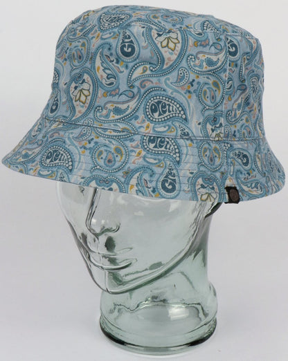 Pretty Green Reversible Paisley Print Bucket Hat Blue