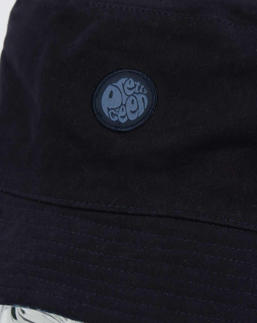 Pretty Green Reversible Tonal Paisley Bucket Hat Navy